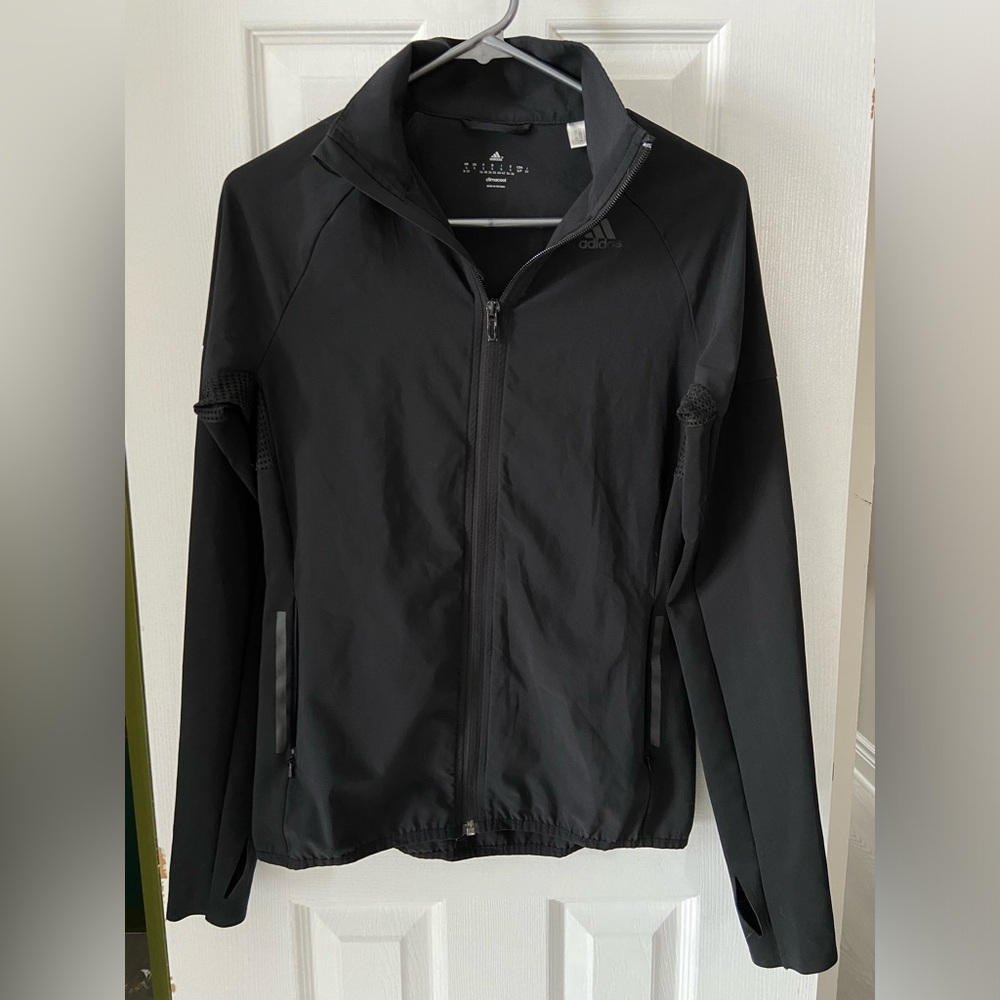Adidas black climacool zip jacket